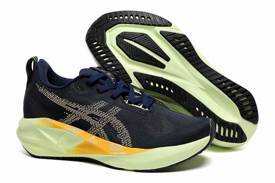 Cheap Asics Novablast Men's Running Shoes Navy Green-6